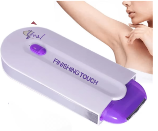 Visage féminin professionnel, jambe, bikini, mains, corps, rasoir électrique, appareil d'épilation